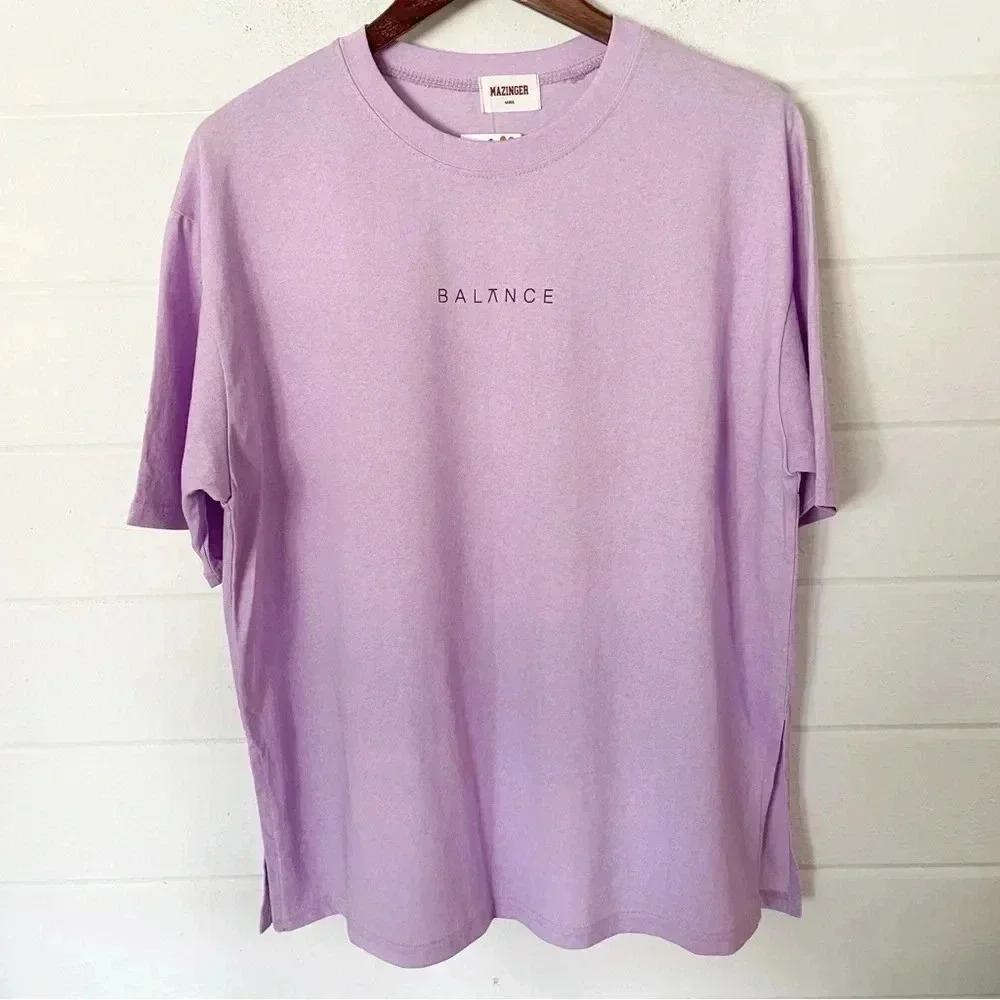 NWT Mazinger Women’s Short Sleeve Crewneck Relaxed Fit Tee T-shirt Size Medium